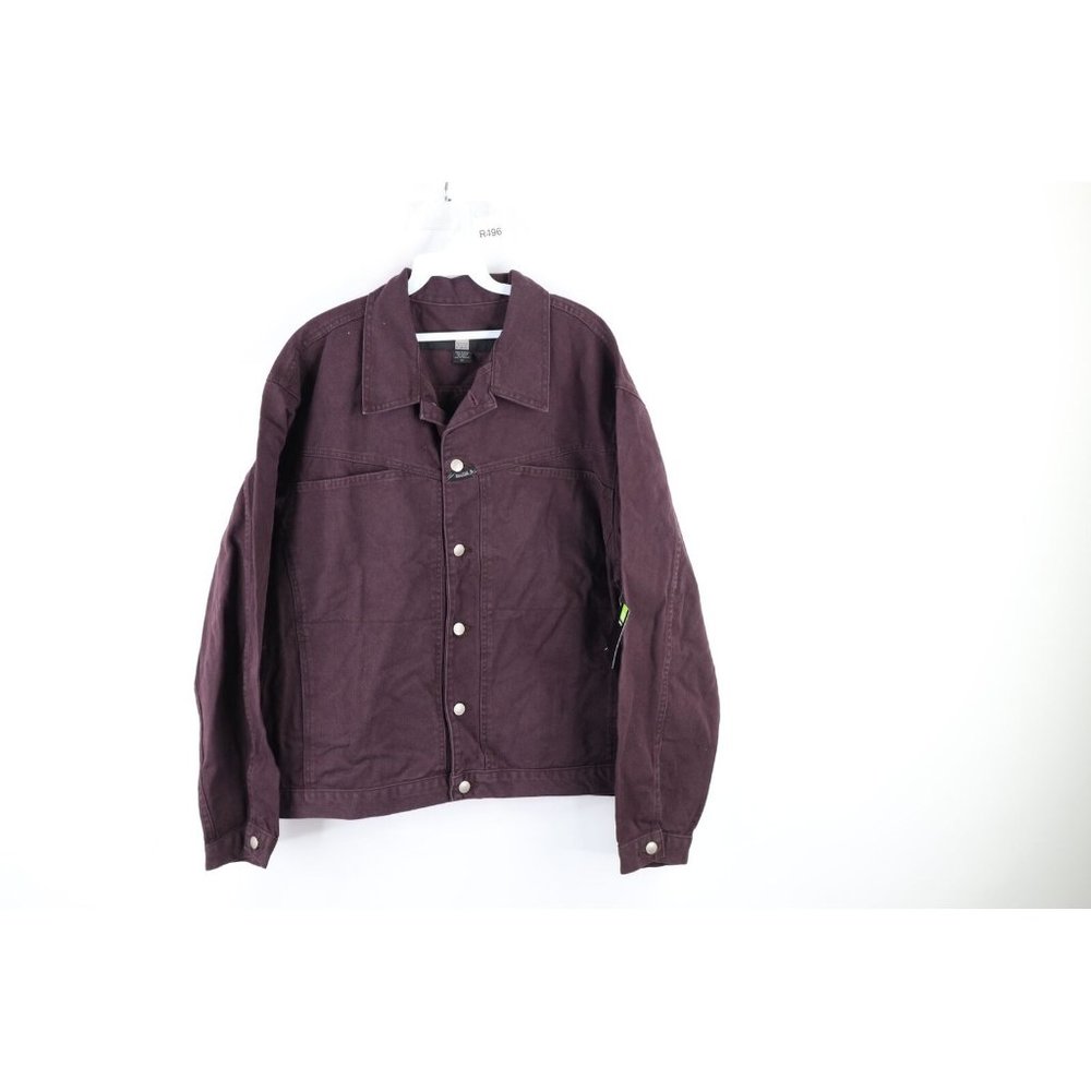 NOS Vintage 90s Marithe Francois Girbaud Mens XL Denim Trucker Jacket Purple